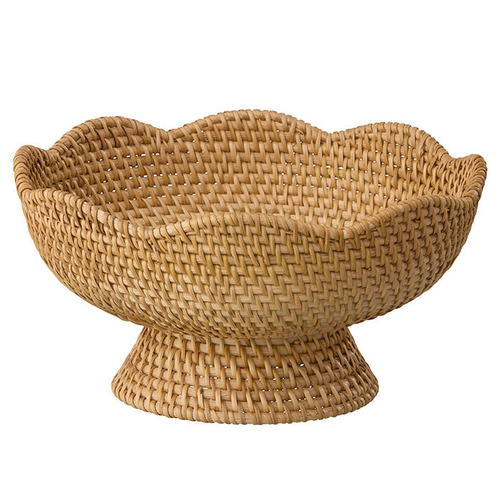 Rattan Skål På Fod