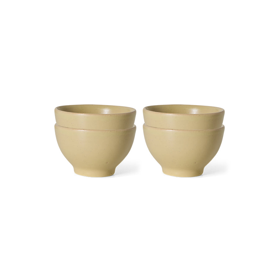 HK Living - 70'er Skåle Cream - (mini) - 4 styk