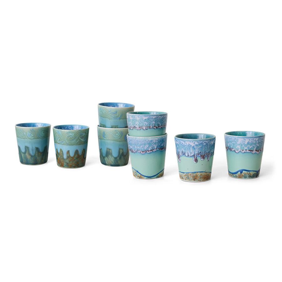 HK Living - Kaffe Kopper - Van Gogh - 2-Pak