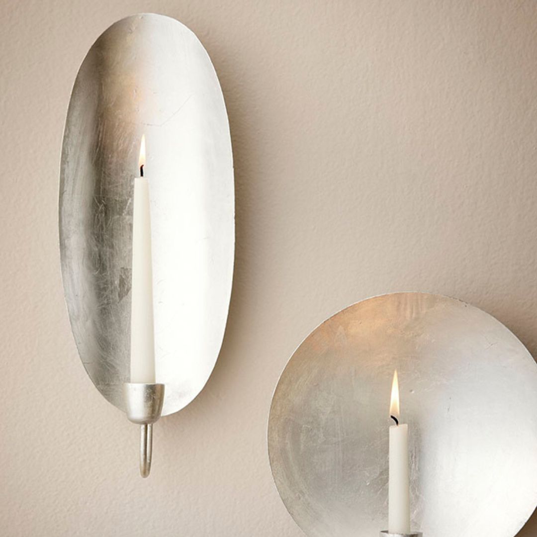 Wall Light Oval - Sølv