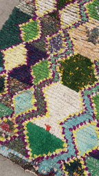 Marokkansk Boucherouite Tæppe (125 x 210 cm)
