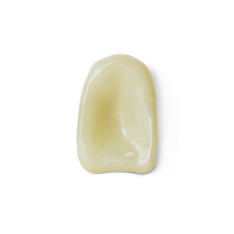HK Living - Vægophæng - Glasskulptur - Creme