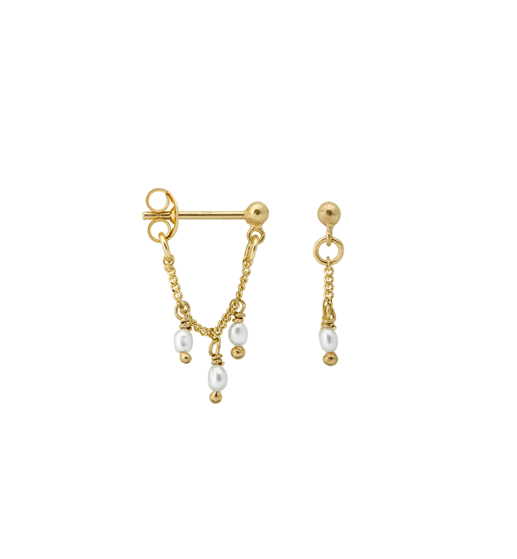 Anna+Nina Smykker - Guld - Øreringe - Cosmic Chain