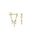 Anna+Nina Smykker - Guld - Øreringe - Cosmic Chain