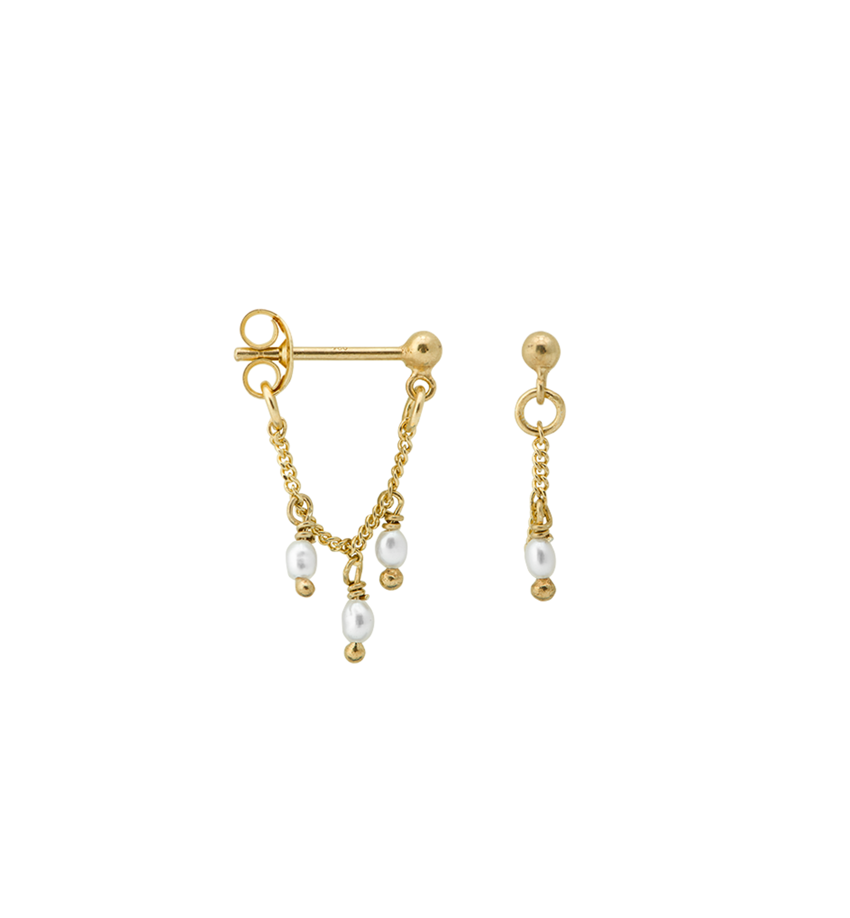 Anna+Nina Smykker - Guld - Øreringe - Cosmic Chain