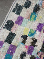 Marokkansk Boucherouite Tæppe (130 x 150 cm)