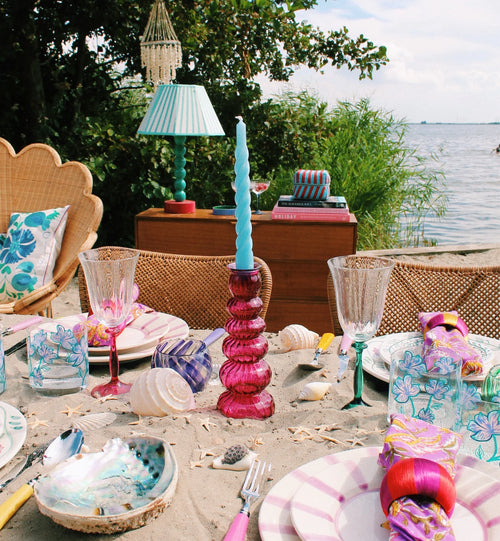 Anna + Nina Shell lysetage lyserød