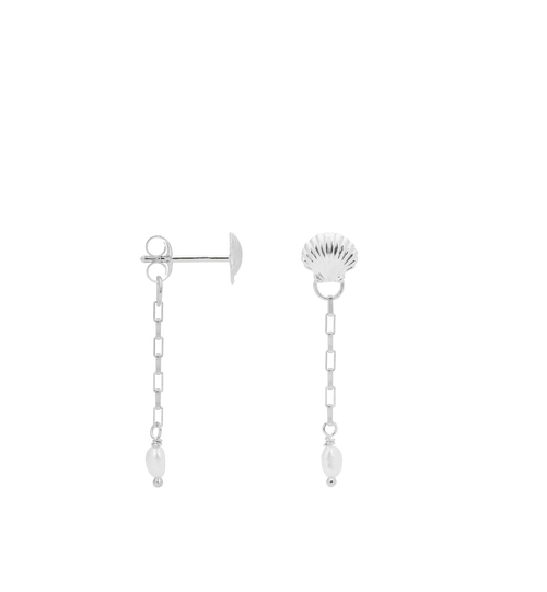 Anna+Nina Smykker - Sølv - Muslingeskal Med perle