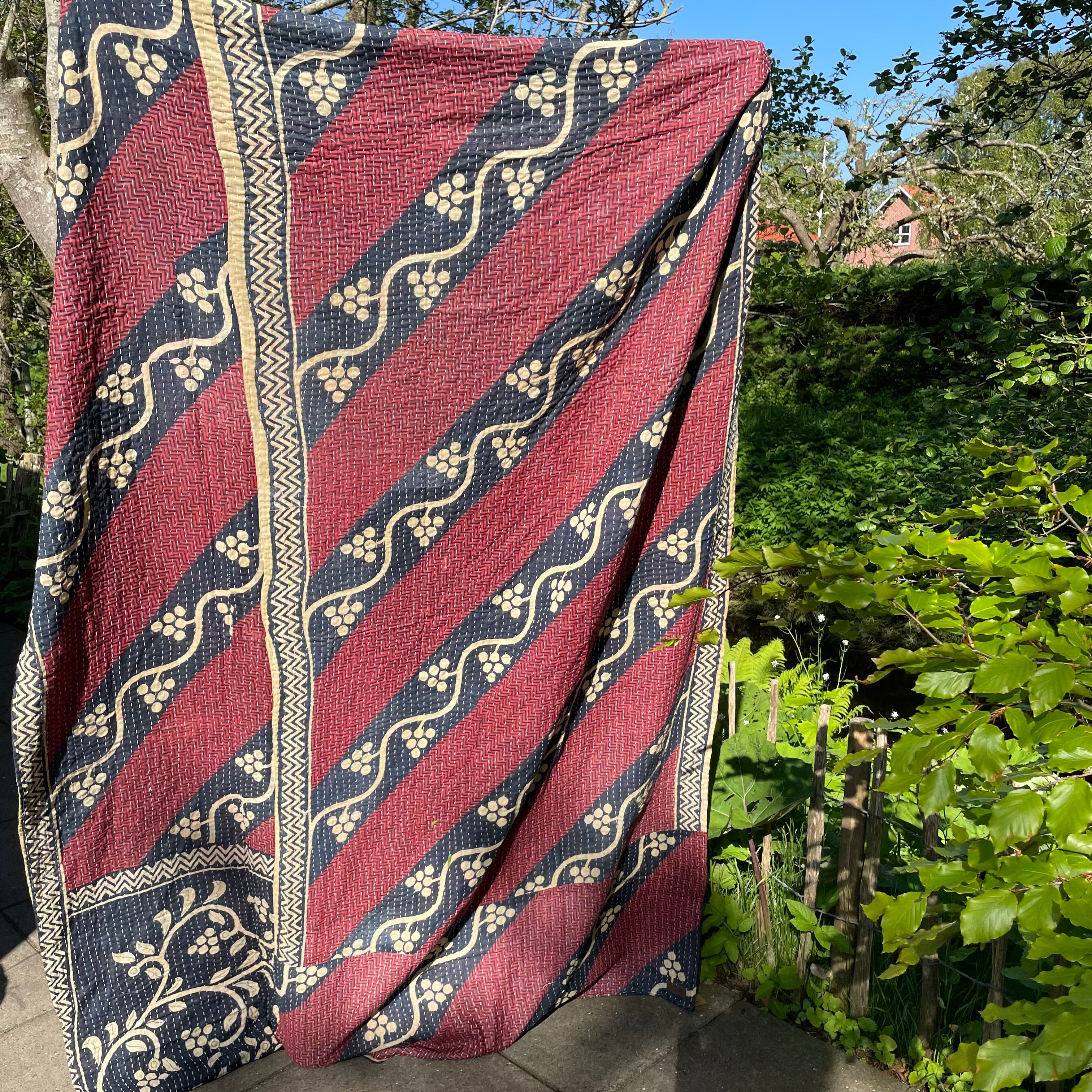 Indisk Sari Plaid - Hjertemønster