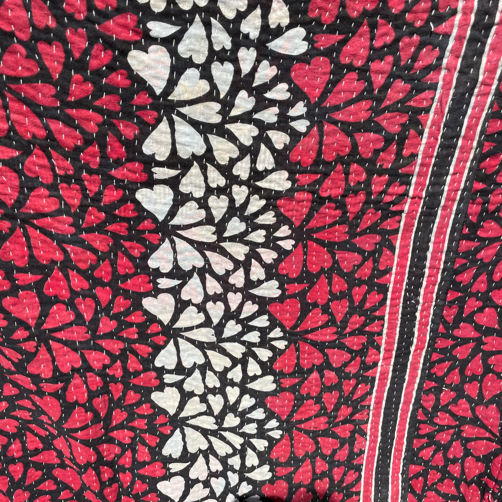Indisk Sari Plaid - Hjertemønster