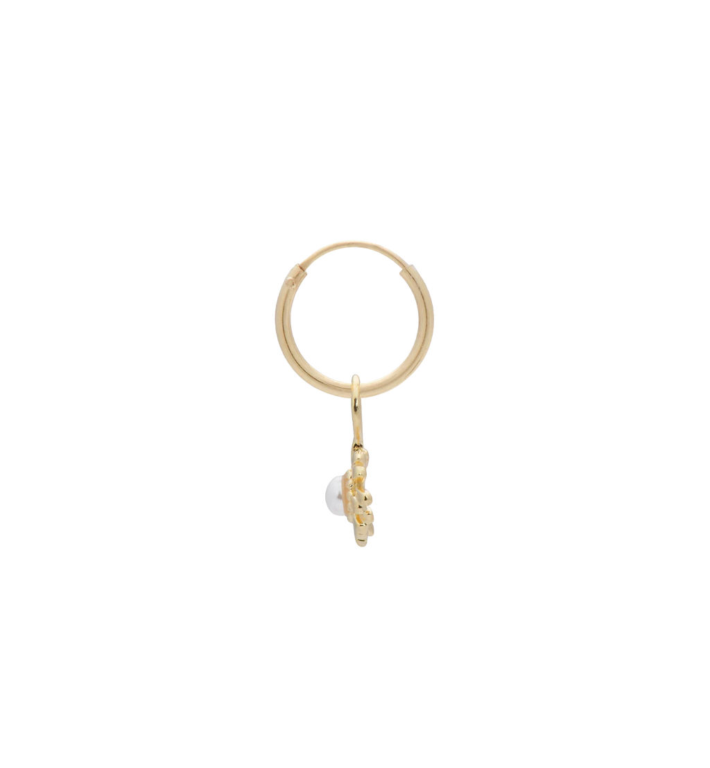 Anna+Nina Smykker - Guld - Single Flower Of Love Earring
